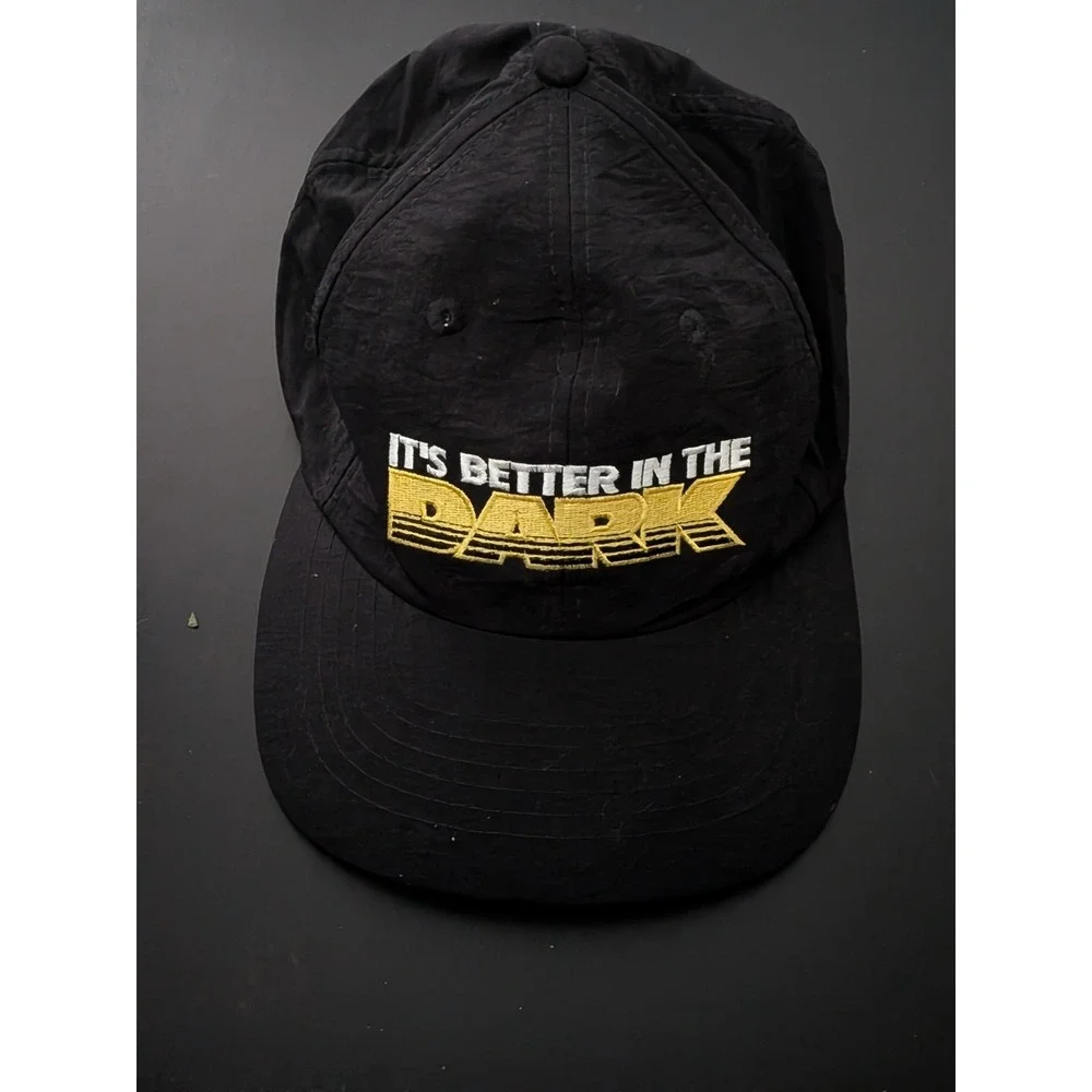 Vintage Myers's Original Dark Rum Black‎ Snapback Hat Better in the Dark 90s OS